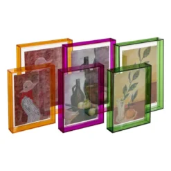 Acryl fotolijst groot - groen - 15x20 cm