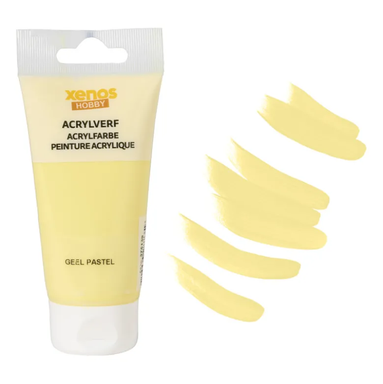 Acrylverf - pastel geel - 75 ml