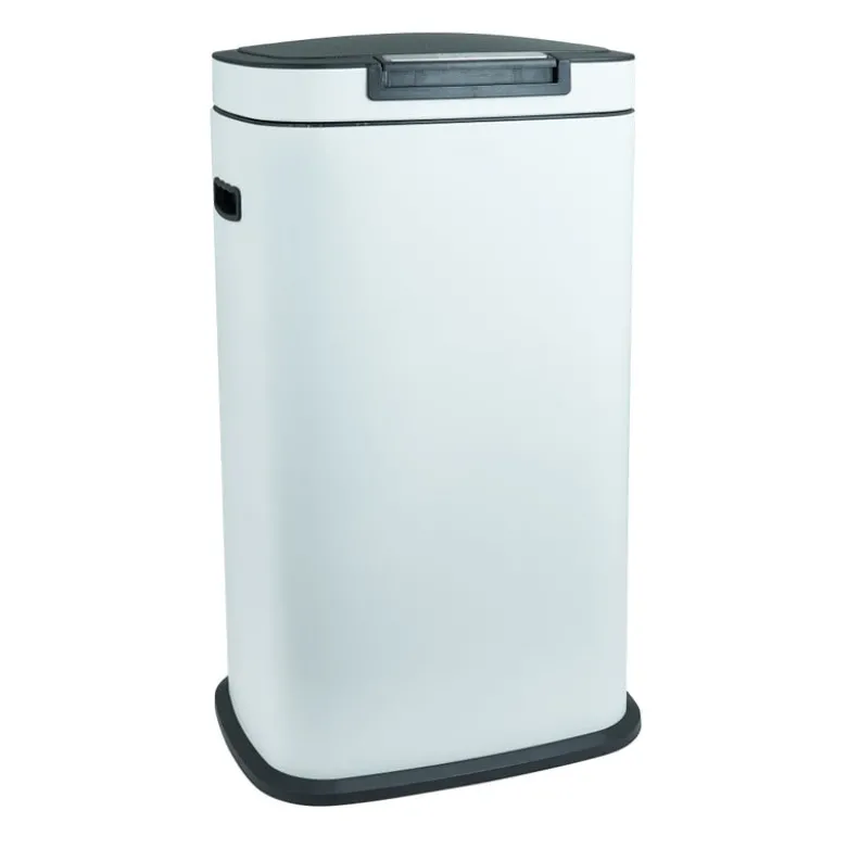 Afvalemmer push - wit - 38 liter