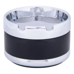 Asbak rond draaiopening - 8,5 x 5 cm - RVS