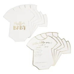 Babyshower invulkaarten - set van 10