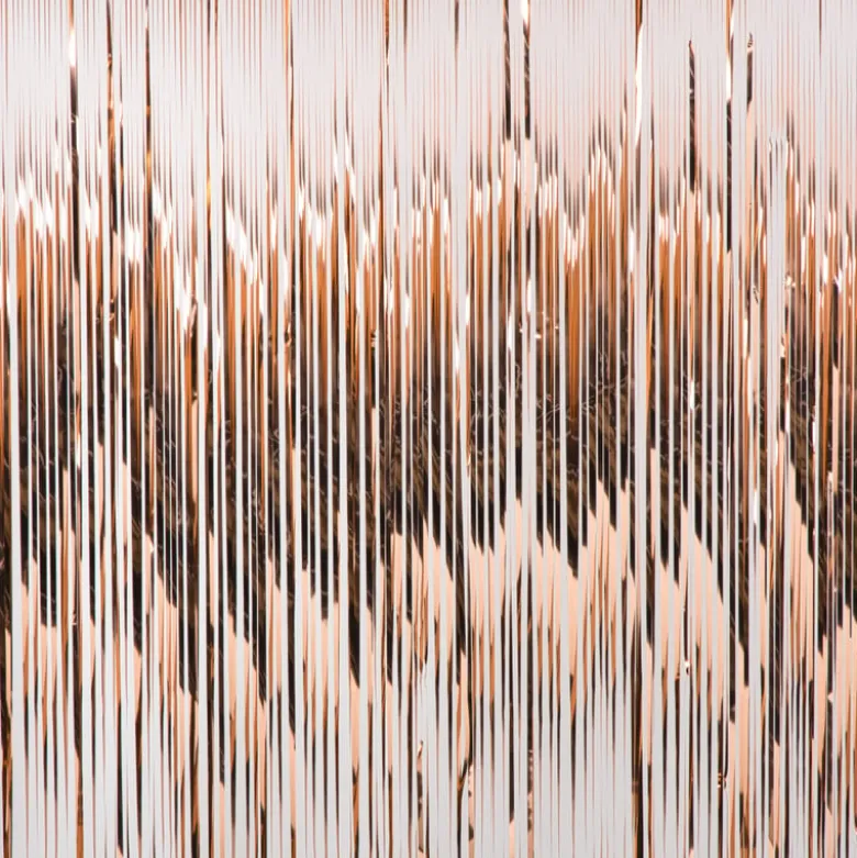 Backdrop - roségoudkleurig - 180x200 cm