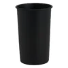 Badkamer beker metaal - zwart - ⌀8x11 cm