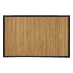 Badmat bamboe - bruin - 50x80 cm