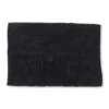 Badmat chenille - zwart - 40x60 cm