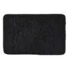 Badmat fluffy - zwart - 45x70 cm