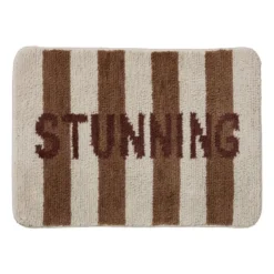 Badmat stunning - bruin - 50x70 cm