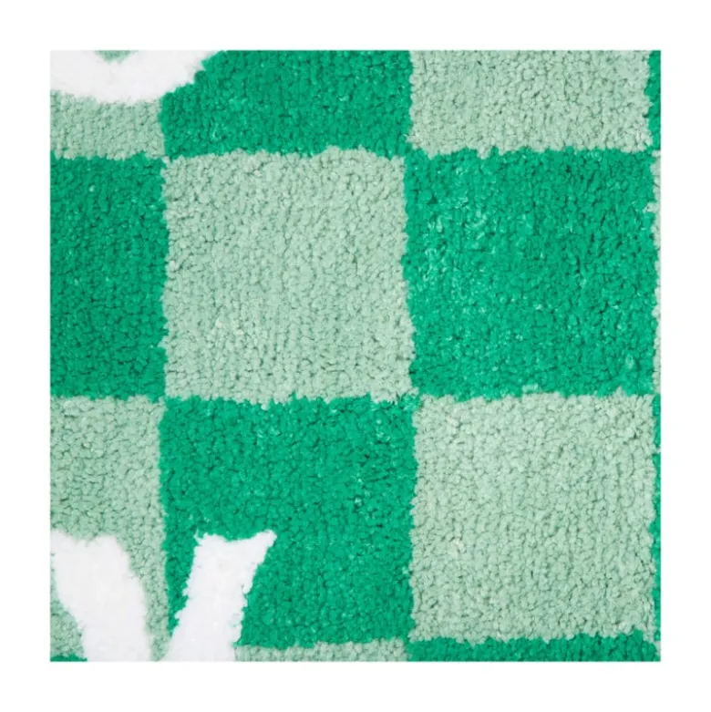 Badmat Take it Easy - groen/wit - 50x70 cm