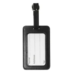 Bagagelabel - zwart - 10.5x6.5x0.2 cm