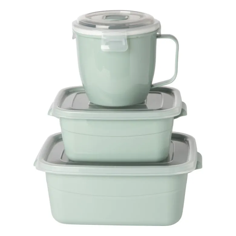 Bakje voor magnetron - 2 liter - groen
