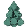 Bakvorm kerstfiguren - groen - 22x18x2.5cm