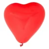 Ballonnen hartvorm - rood/roze - 6 stuks