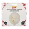 Ballonnen just married - wit/goudkleurig - set van 6