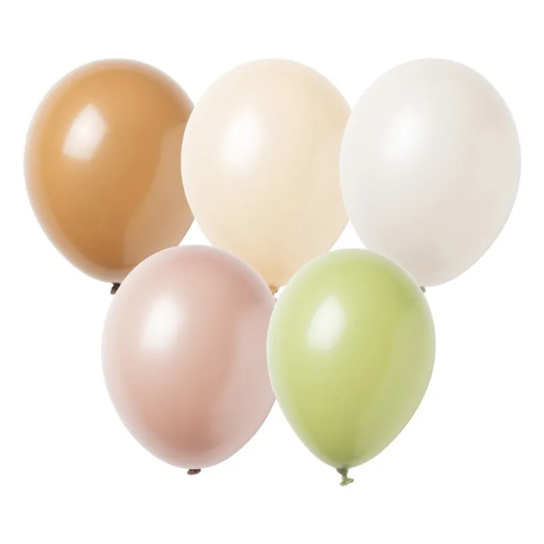Ballonnen - mix naturel - set van 10