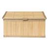 Bamboe mand met deksel - 15x32x25 cm
