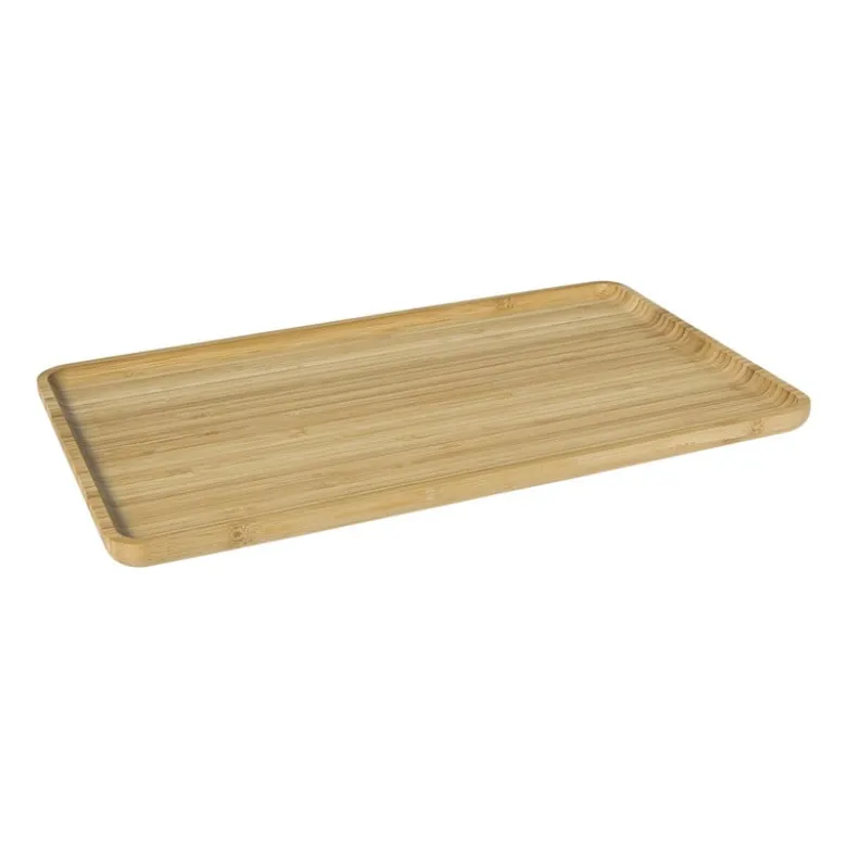 Bamboe tray groot - bruin - 1.8x44x25.5 cm