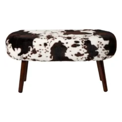 Bankje the cow - bruin/beige - 40x82x40 cm