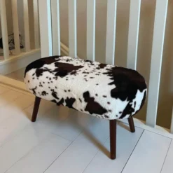 Bankje the cow - bruin/beige - 40x82x40 cm