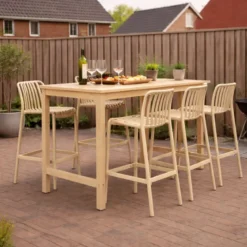 Barkruk Lea - beige - 103x50x43 cm