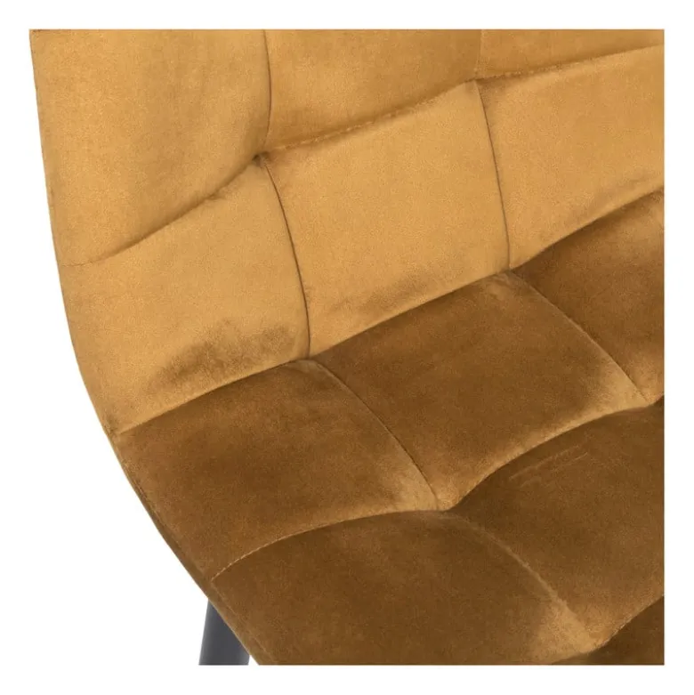 Barkruk velvet - oker - 100x50x41.5 cm