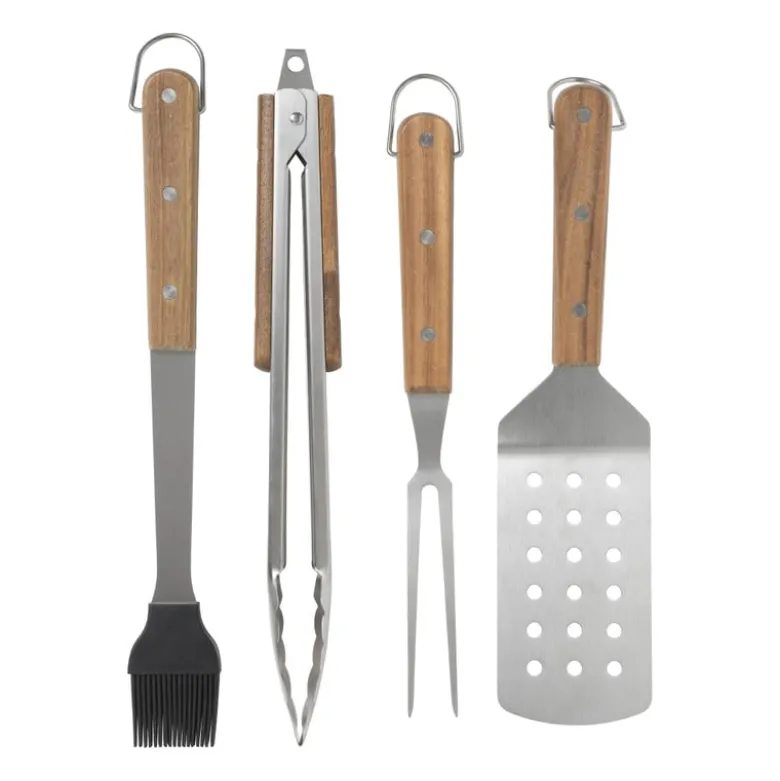 BBQ spatel - RVS/hout - 29.7 cm