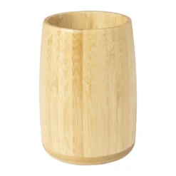 Beker bamboe - naturel - ø8x11 cm