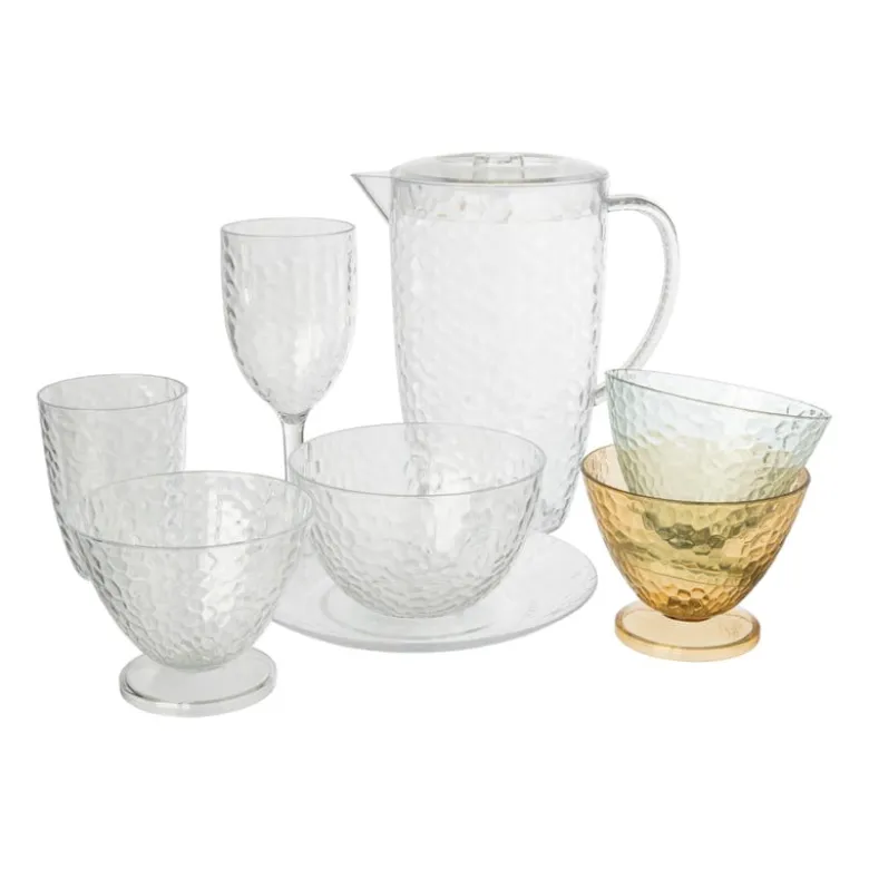 Beker dots - transparant - 300 ml