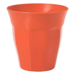 Beker facet - rood - 250 ml