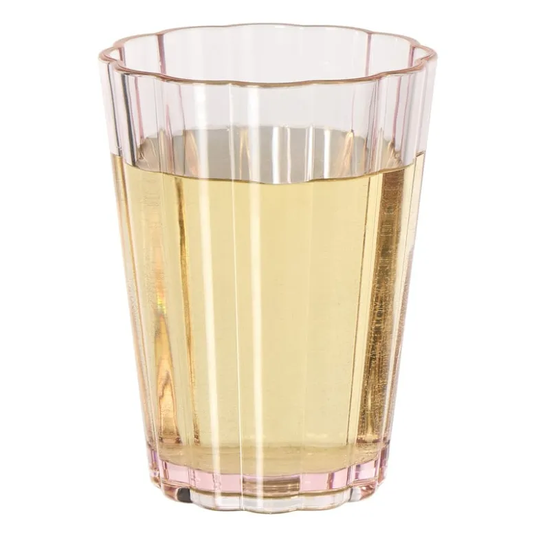 Beker geschulpt - roze - 400 ml
