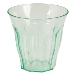 Beker met facetten - groen - 25 cl