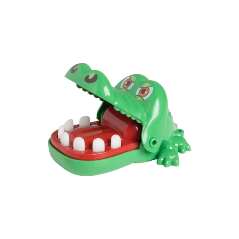Bijtende krokodil mini spelletje - 6x4x8 cm