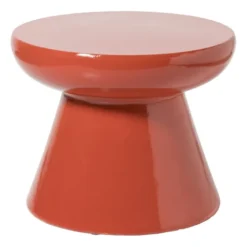 Bijzettafel conisch - rood - ø50x40 cm
