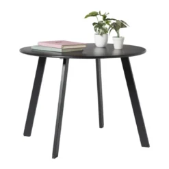 Bijzettafel Diego klein - zwart - ø60x46 cm