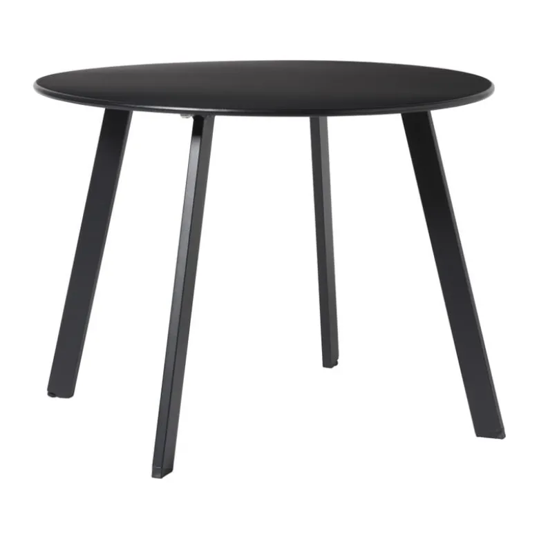 Bijzettafel Diego klein - zwart - ø60x46 cm