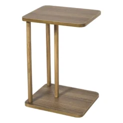 Bijzettafel Ella - bruin - 56x38x33 cm