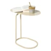 Bijzettafel Freddy - beige - 49x45x28 cm