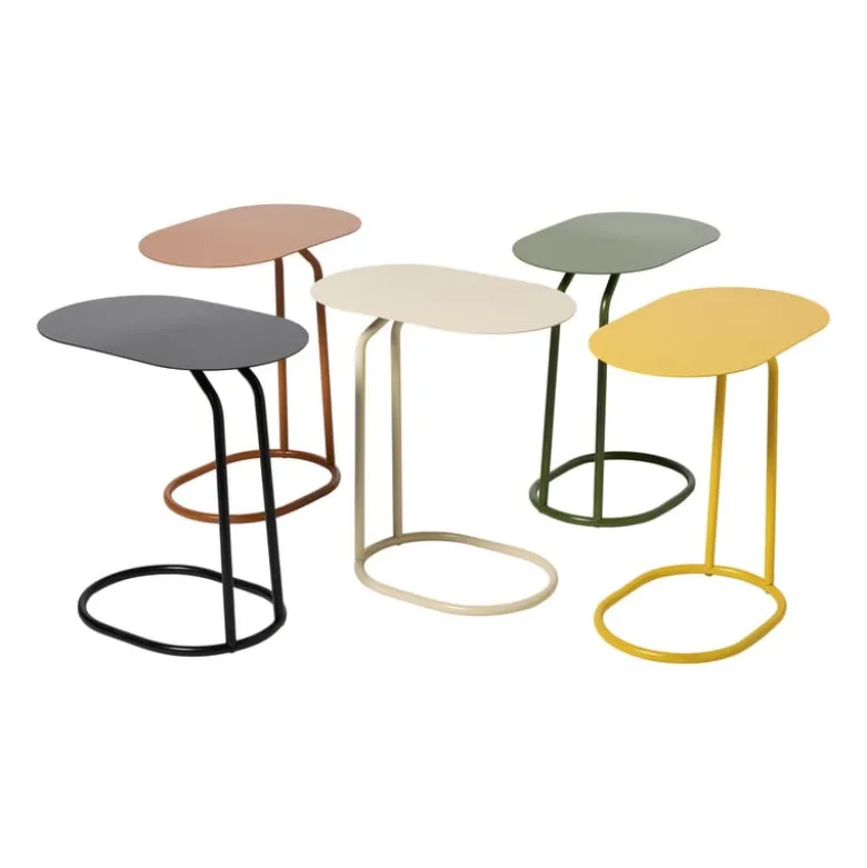 Bijzettafel Freddy - beige - 49x45x28 cm