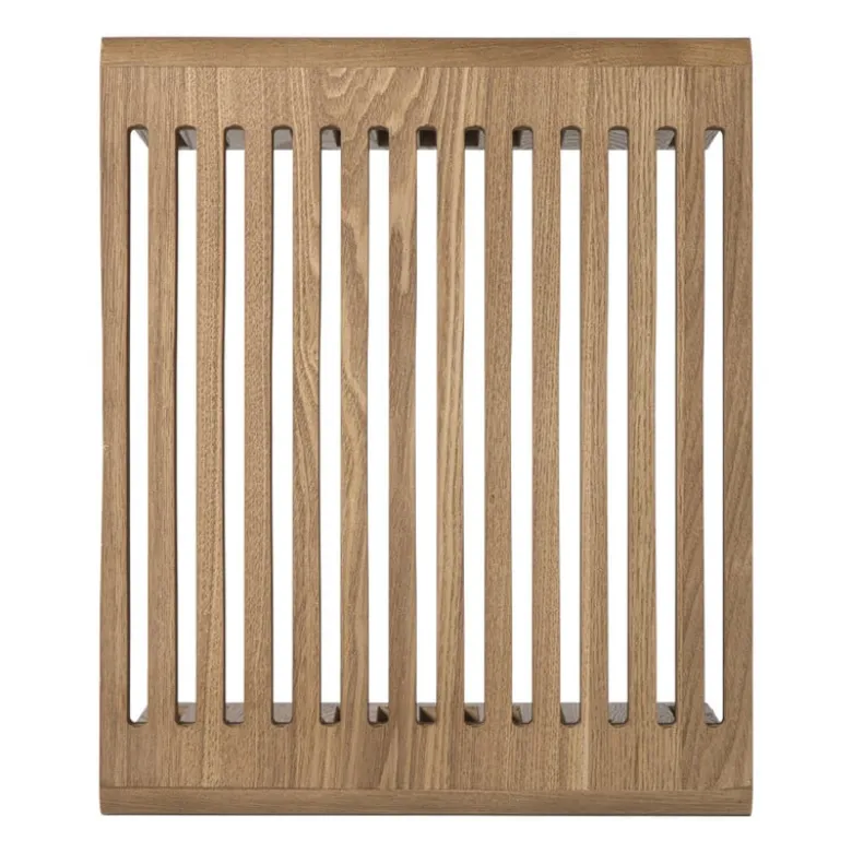 Bijzettafel Japandi groot - bruin - 40x42x35 cm