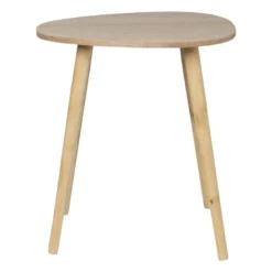 Bijzettafel lund ovaal klein - naturel - 50x38x45 cm