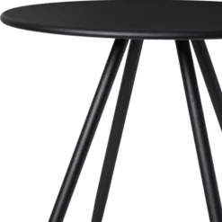 Bijzettafel Manolo hoog - zwart -ø45x45 cm
