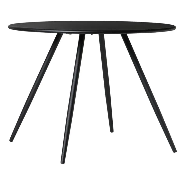 Bijzettafel Manolo laag- zwart - ø55x40 cm