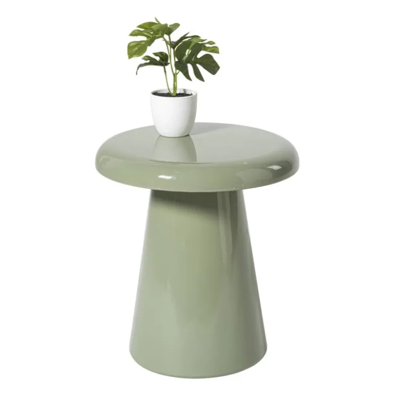 Bijzettafel metaal klein - groen - ø30x33 cm