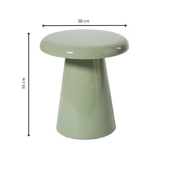 Bijzettafel metaal klein - groen - ø30x33 cm