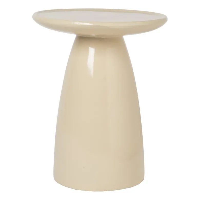 Bijzettafel Paris - beige - ø36x46 cm