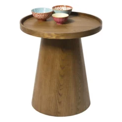 Bijzettafel Rondo groot - bruin - ø45x50 cm