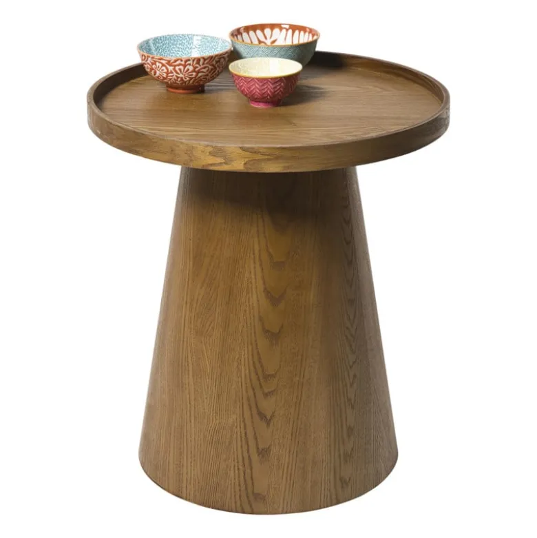 Bijzettafel Rondo groot - bruin - ø45x50 cm