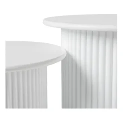 Bijzettafels Oslo - wit - set van 2