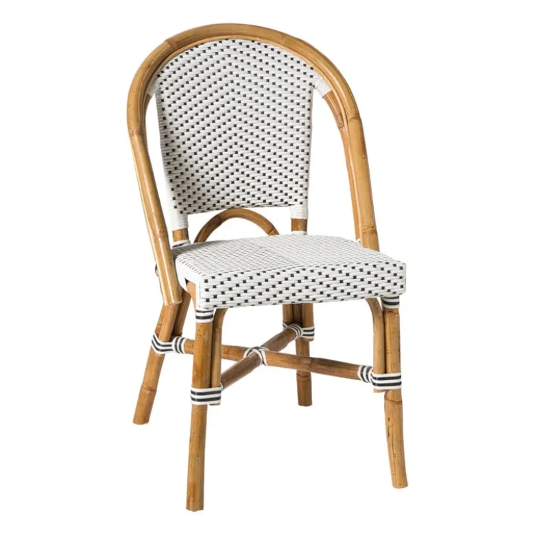 Bistrostoel Paris - zwart/wit - 87x57x48 cm
