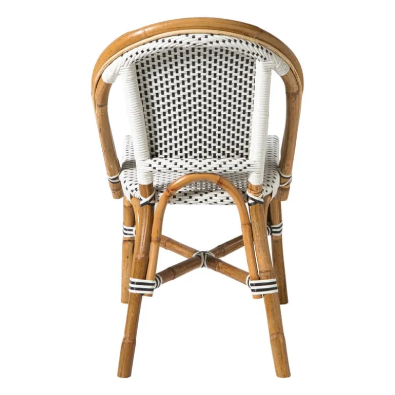 Bistrostoel Paris - zwart/wit - 87x57x48 cm