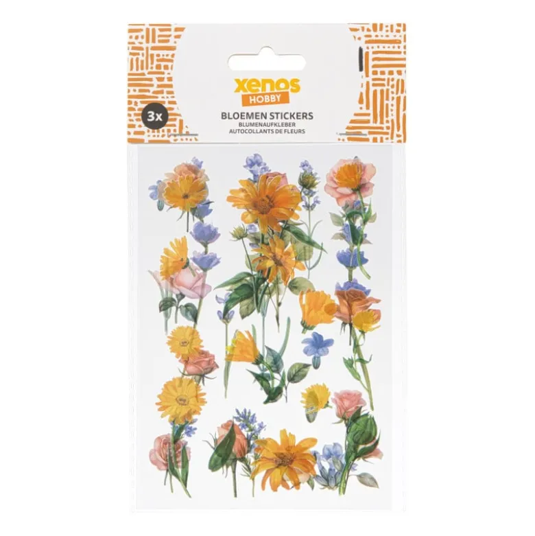 Bloemen stickers - set van 36